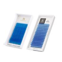 Цветные ресницы BARBARA (лазурные №1) МИКС