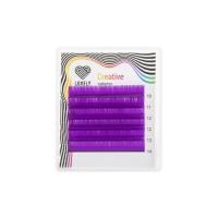 Ресницы фиолетовые (purple) Lovely MINI - 6 линий - MIX