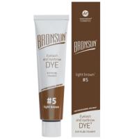 Краска для ресниц и бровей BRONSUN, цвет светло-коричневый 