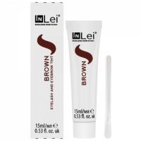 InLei® Краска для ресниц и бровей; цвет- коричневый (BROWN); Объем- 15 мл