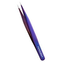 Пинцет прямой Enigma (Purple metallic с ручной заточкой extra-sharp)