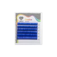 Ресницы синие (blue) Lovely MINI - 6 линий - MIX