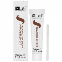 InLei® Краска для ресниц и бровей; цвет- светло-коричневый (LIGHT BROWN) Объем- 15мл