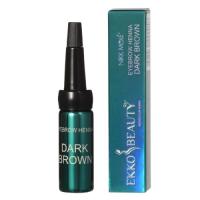 DARK BROWN хна для бровей EkkoBeauty