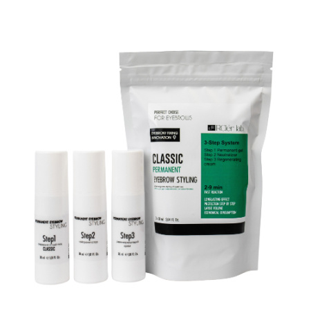Набор для долговременной укладки бровей Permanent Eyebrow Styling RCler Lab Classic (3 шага)